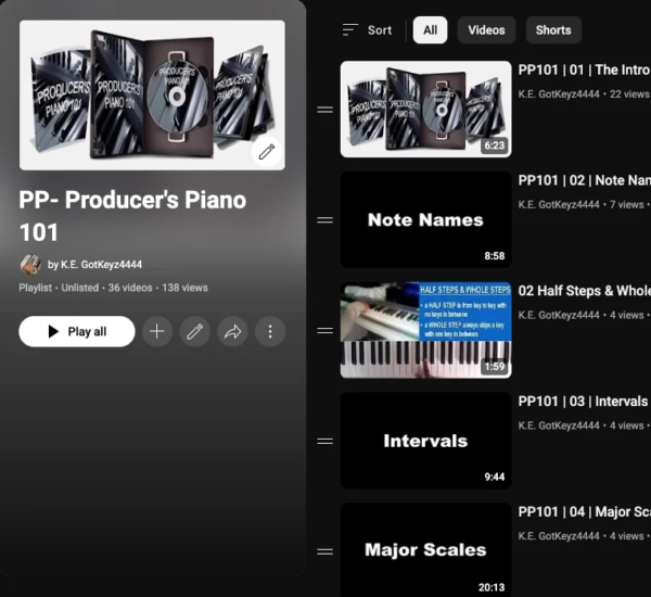 Producers Piano 101